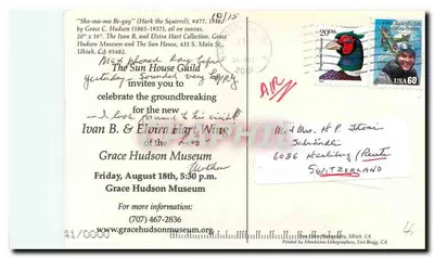 Enfant et chien — 'Sho-ma Be-gay' (Hark the Squirrel) — Grace Hudson Museum, Ukiah, CA — Verso