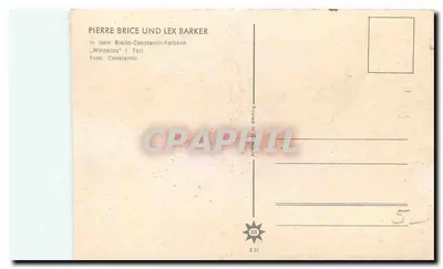 Pierre Brice und Lex Barker — Winnetou I — Verlag E 31 — Rückseite