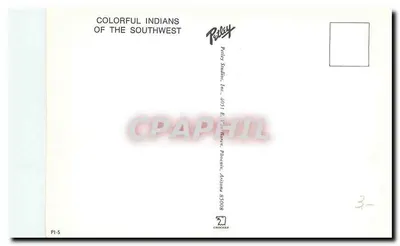 Indianer des Southwest — Petty Studio, Inc. — PI-5 — Rückseite