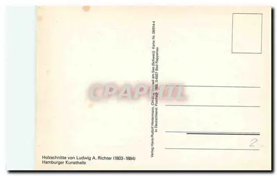 Dzieci grające i śpiewające — ilustracja Barbarzy Crotzius — Holzschnitte von Ludwig A. Richter — Rewers