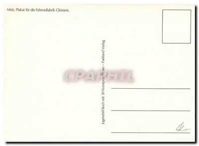 Kobieta z rowerem — reklama fabryki rowerów Clément — wydawca Jugendstil Buch mit 30 Kunstpostkarten, Parkland-Verlag — Rewers