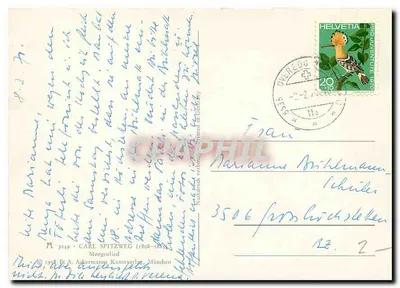 Cena de jardim — homem em traje oriental — Editor E. A. Ackermann, n° 3049 — Verso