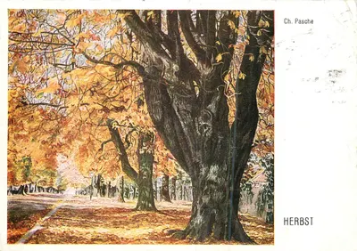 Árvore de outono — Ch. Pasche — HERBST — n°821