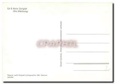 Alois Carigiet — A Publicidade — Druck Condrau, Disentis — Verso