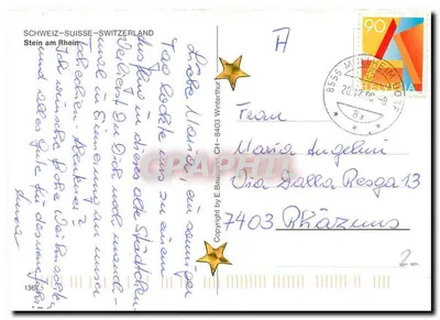 Stein am Rhein — Suiça — editor Souvenir — Verso