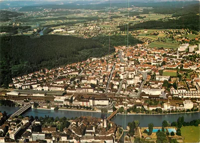 Olten — vista aérea — Photoglob-Wehrli AG, Zürich, n° 4949