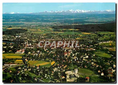 Solothurn e as Alpes — vista aérea — Photoglob-Wehrli AG Zurich