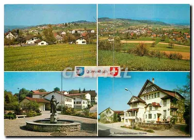 Dürrenäsch — vista panorâmica e monumento — Fabricação AG