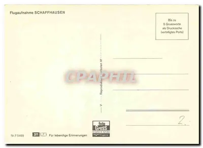 SCHAFFHAUSEN — widok z lotu ptaka — foto GROSS, St Gallen — Rewers