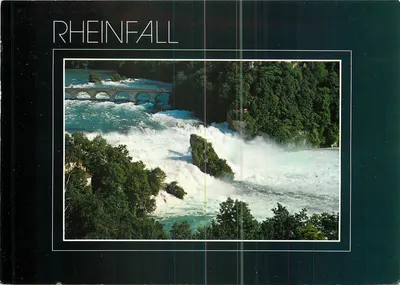 Rheinfall — queda do rio Reno — editor E. Baumann, CH-8403 Winterthur