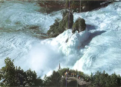 Rheinfall (Suíça) — vista aérea das quedas — Foto Neuhaus am Rheinfall, n° 821