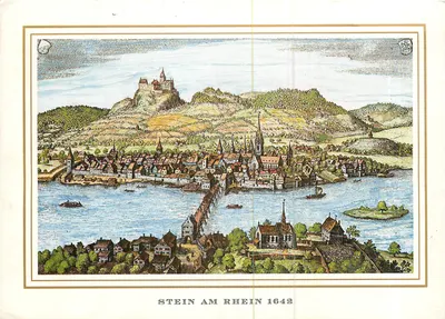 Stein am Rhein — vista histórica de 1642 — TANNER