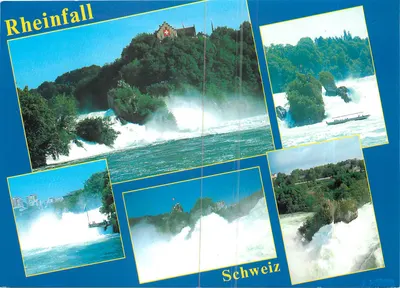 Rheinfall — queda do rio Reno — Suíça, editor Verlag Karl Engelberger, n° 12698
