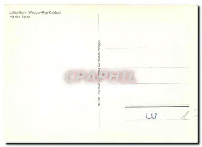 Jezioro Lucerne — widok z teleferyku — wydawca Kurt Bassan, Weggis, nr 126 — Rewers