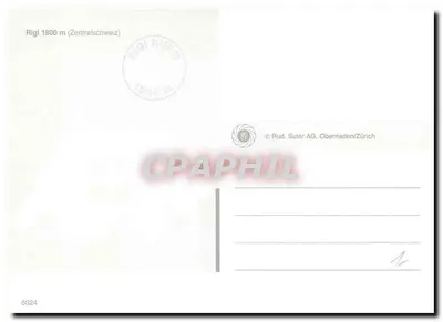 Rigi — szwajcarska góra — wydawca Rud. Suter AG, nr 6024 — Rewers