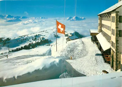 Rigi-Kulm — vista sobre o Pilatus — Verlag Photoglob AG, Zurique, n° 11316 w