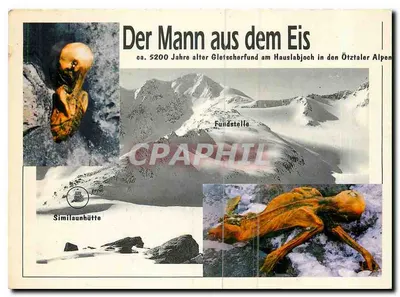 O homem das geleiras de Ötztal — descoberto em 1991 — editor Lohmann, n°00/113