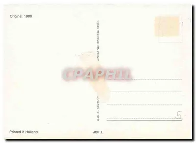 Cérebro em uma carta decorada com flores — editor: Irenco Robert Bier AB, Bastur — Verso