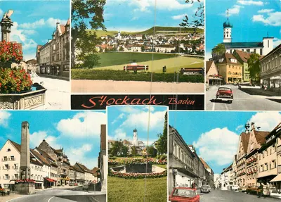 Stockach-Baden — vista panorâmica e rua — Werner-Verlag