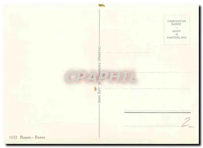 Rosas — Chambésy (Genebra) — Jean Zellr — n°1112 — Verso