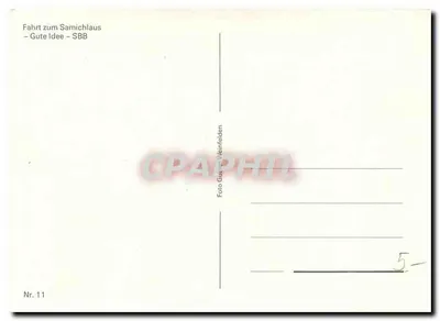Celebração de São Nicolau — SBB — Foto de Weinfelden — Verso