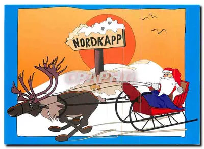 Santa Claus em Nordkapp — animação — Design Andreas Kopke