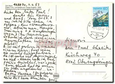 Źródła i baseny Tarasp — Engadine, 1200m n.p.m. — Fritz Frères S.A. Zurich — Rewers