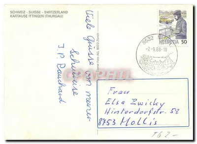 Kartause Ittingen — vista aérea — editor J.P. Bauchard — Verso