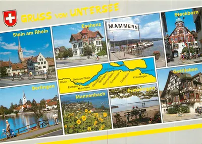Gruss vom Untersee — Local turístico suíço — Delphin foto & verlag CH-8458 Dorf