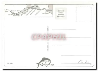 Gruss vom Untersee — Local turístico suíço — Delphin foto & verlag CH-8458 Dorf — Verso