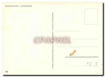 Romanshorn – Barco automotor — E. Baumann, 8406 Winterthur — Verso
