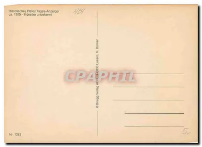 Tages-Anzeiger — Zurique — editor Bregg AG, n° 1383 — Verso