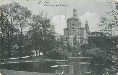 Mannheim — Parte do Stadtpark — Dr. Frenkler Co., Leipzig, n° 73