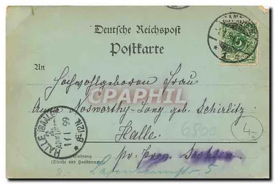Mannheim — Parthie a.d. Stadtpark mit Sternwarte u. Jesuitenkirche — editor não identificado, n° 689 — Verso