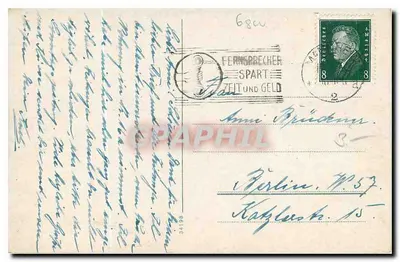 Mannheim — Parte no Friedrichspark com Observatório Astronômico e Igreja dos Jesuítas — editor não visível — Verso