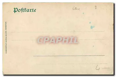 Mannheim — Waterturm — éditeur HUNBSTANZTALT LAUTZ & BALZAR, DAIMITZTADT — Verso