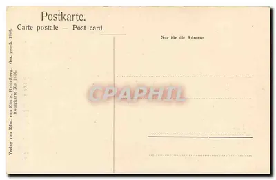 Heidelberg — Zamek widziany z Hirschgasse — Verlag von Edm. von König, Heidelberg, Nr 2456 — Rewers
