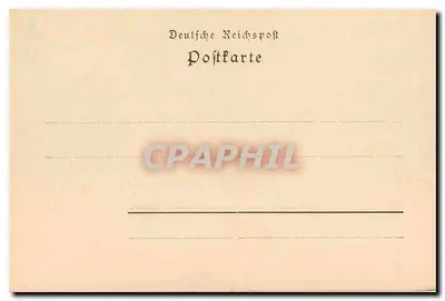 Stare zamki w Heidelbergu — widok panoramiczny — wydawca nieznany — Rewers