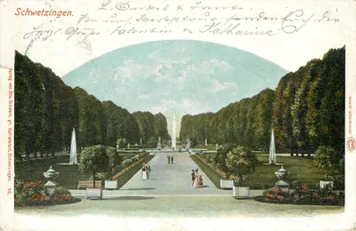 Schwetzingen — Jardim da Coroa — editor Otto Schwarz, Gr. Hoffneramt, Schwetzingen, n° 96