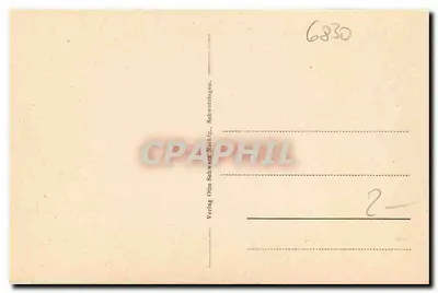 Schwetzingen — Castelo e monumento — Verlag Otto Schwarz Naeßig, Schwetzingen — Verso