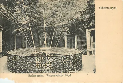 Jardim do Castelo. Pássaros que Espetam Água. — Schwetzingen — J. Hirschfeld, Schwetzingen