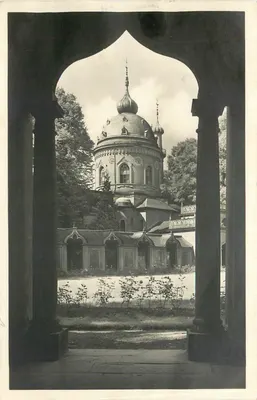 Schwetzingen — Jardim do Castelo — 'A Mesquita', lado oeste (v. Pigage, concluído em 1784) — J. Vellum Verlag, Nr. 6820