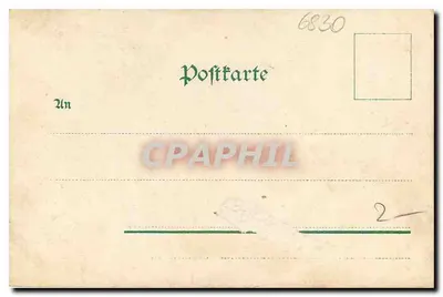Schwetzingen - Jardim do Castelo, Templo de Apolo — Kunstanstalt Louis Glaser, Leipzig — Verso