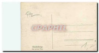 Heidelberg — O grande barril — n° 2331 — Verso