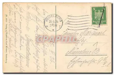 Heidelberg — Duży cypel — 212422 litrów — Wydawnictwo i własność Karla Klimmera — Rewers