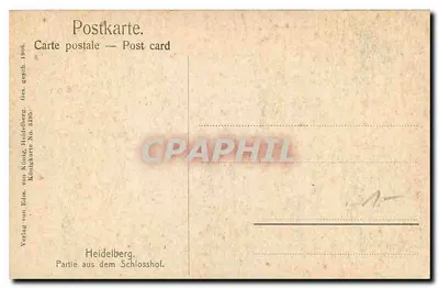 Heidelberg — Część Schlosshof — Wydawnictwo Edm. von Körnig, Heidelberg, N° 3965 — Rewers