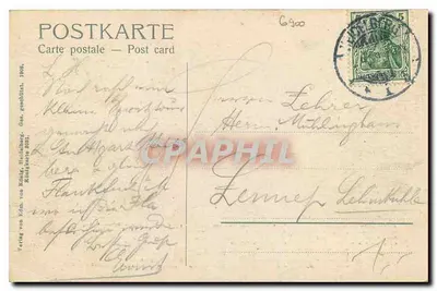 Heidelberg — vista panorâmica — Verlag von König, Heidelberg, n° 303 — Verso