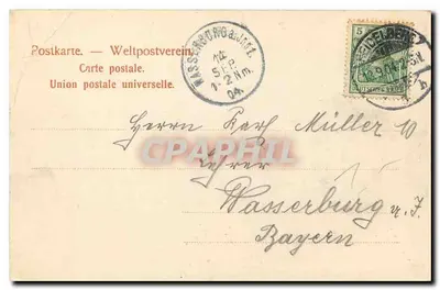 Heidelberg — Castelo — Dr. Trenkler Co., Leipzig, n° 27195 — Verso