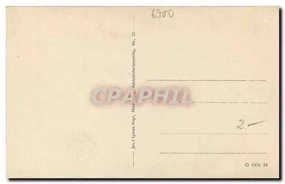 Heidelberg — Stara mostowica z pałacem — Josef Ignatz Vogt, Anschlusskartenverlag, Nr. 12 — Rewers
