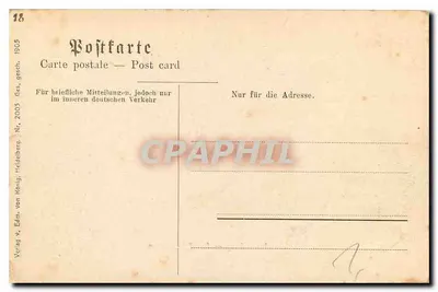Heidelberg — O Schlosshain. — Verlag v. Edm. von König, Heidelberg, n°18 — Verso